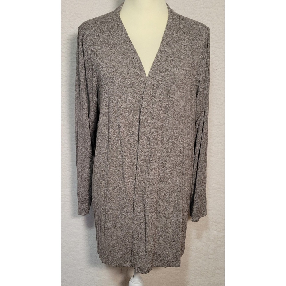 J.‎ Jill Wearever Collection Sweater Cardigan Size 1X Womens Open Front 1406